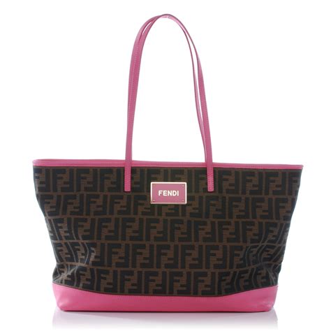 fendi zucca tote pink